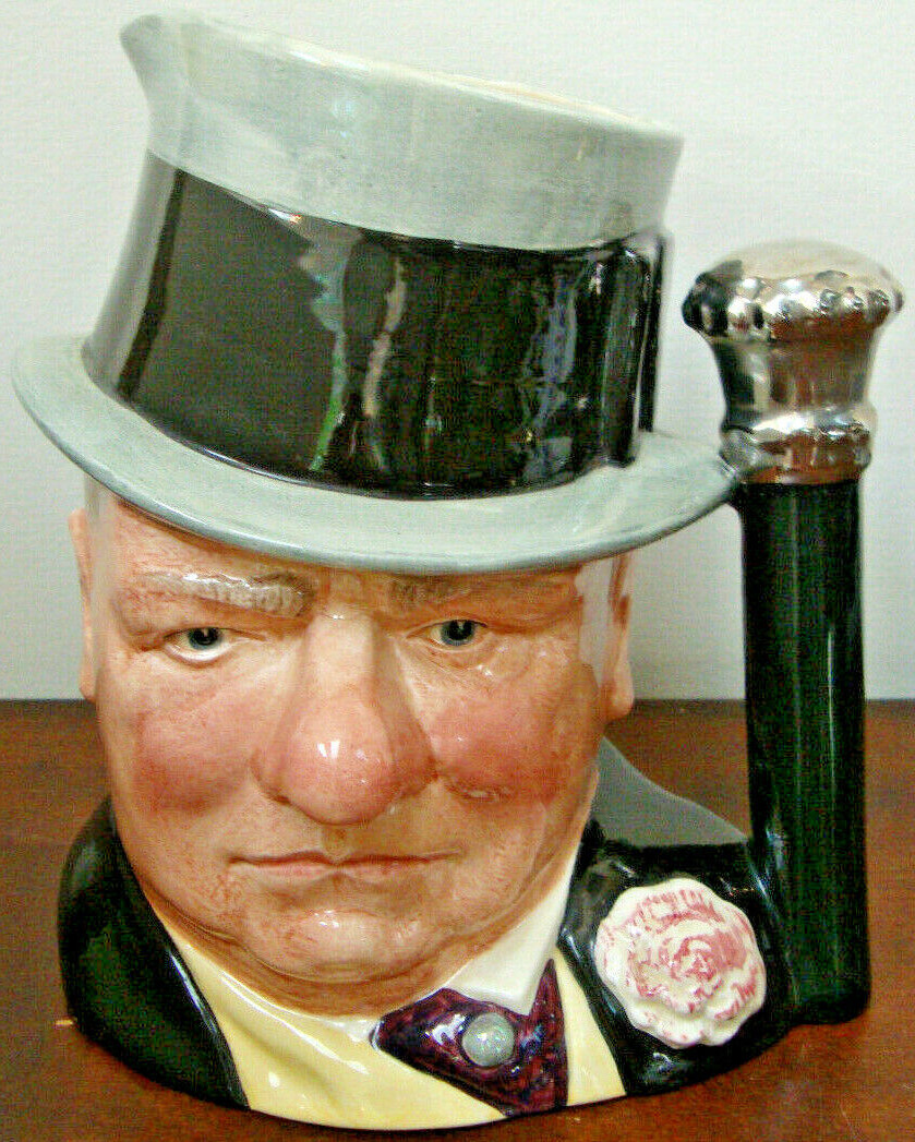 Royal Doulton WC Fields Celebrity Collection Character Toby Mug D6674 1982
