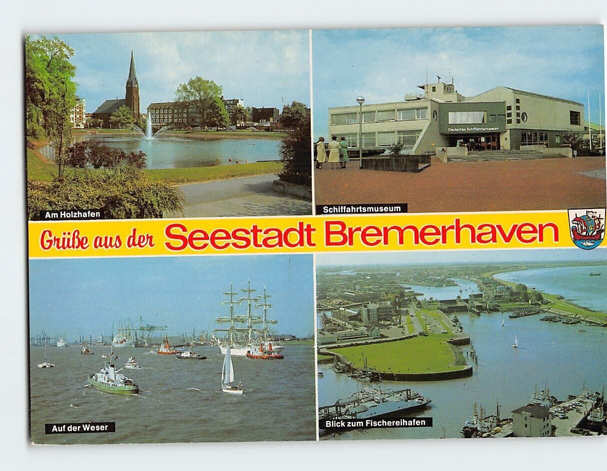 Postcard Grüße aus der Seestadt Bremerhaven, Germany
