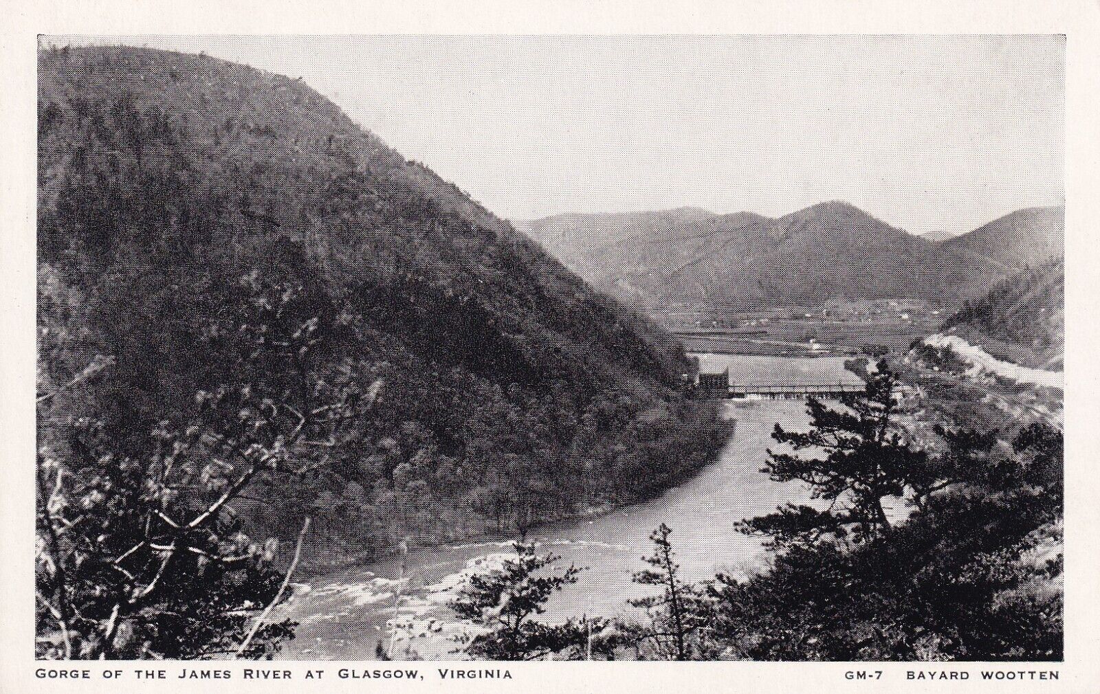 Postcard VA Glasgow Virginia Gorge of the St James River H27