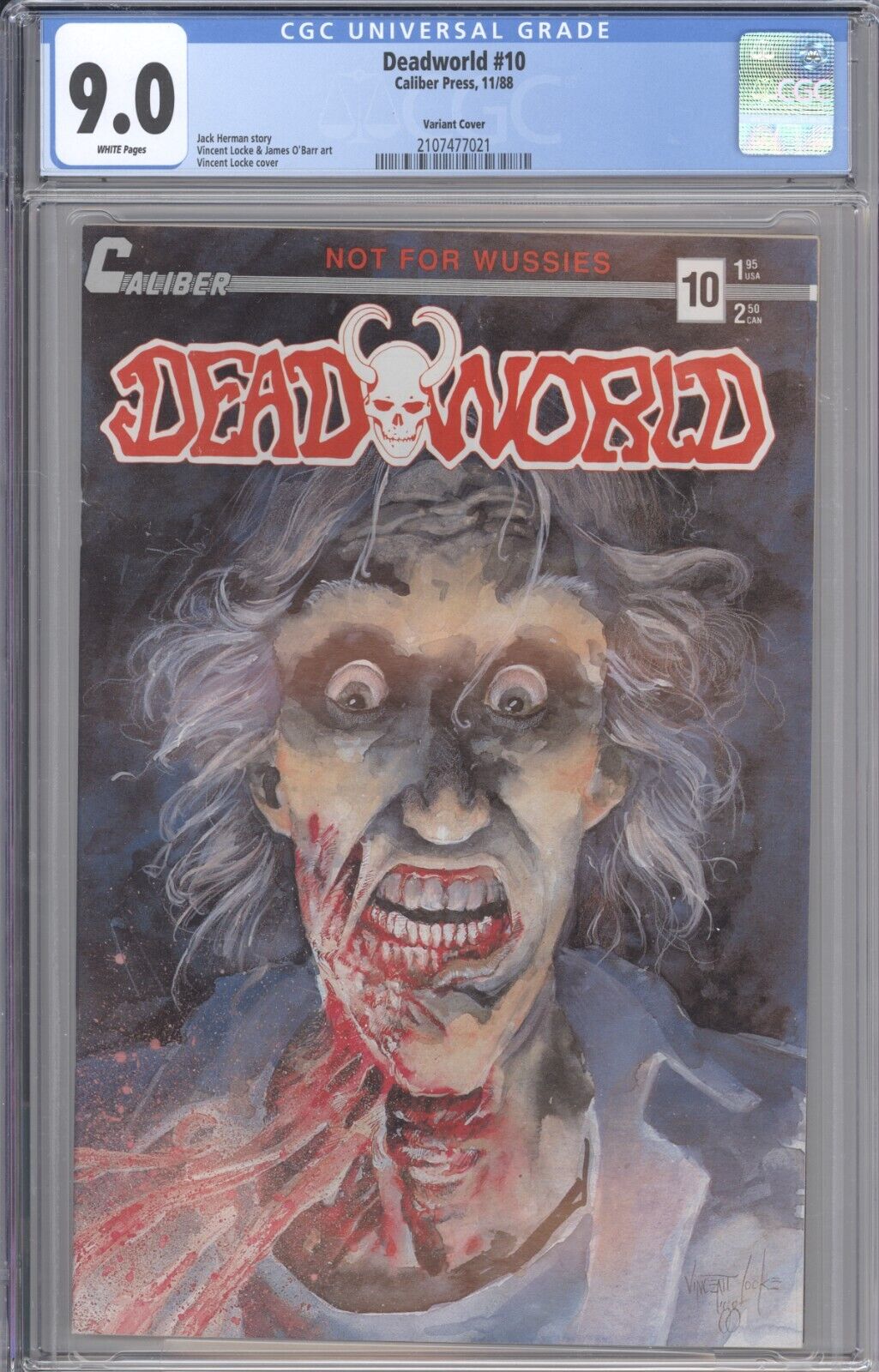 Deadworld #10 (CGC 9.0) Variant 1st Crow Ad Back Cover (1988) CALIBER