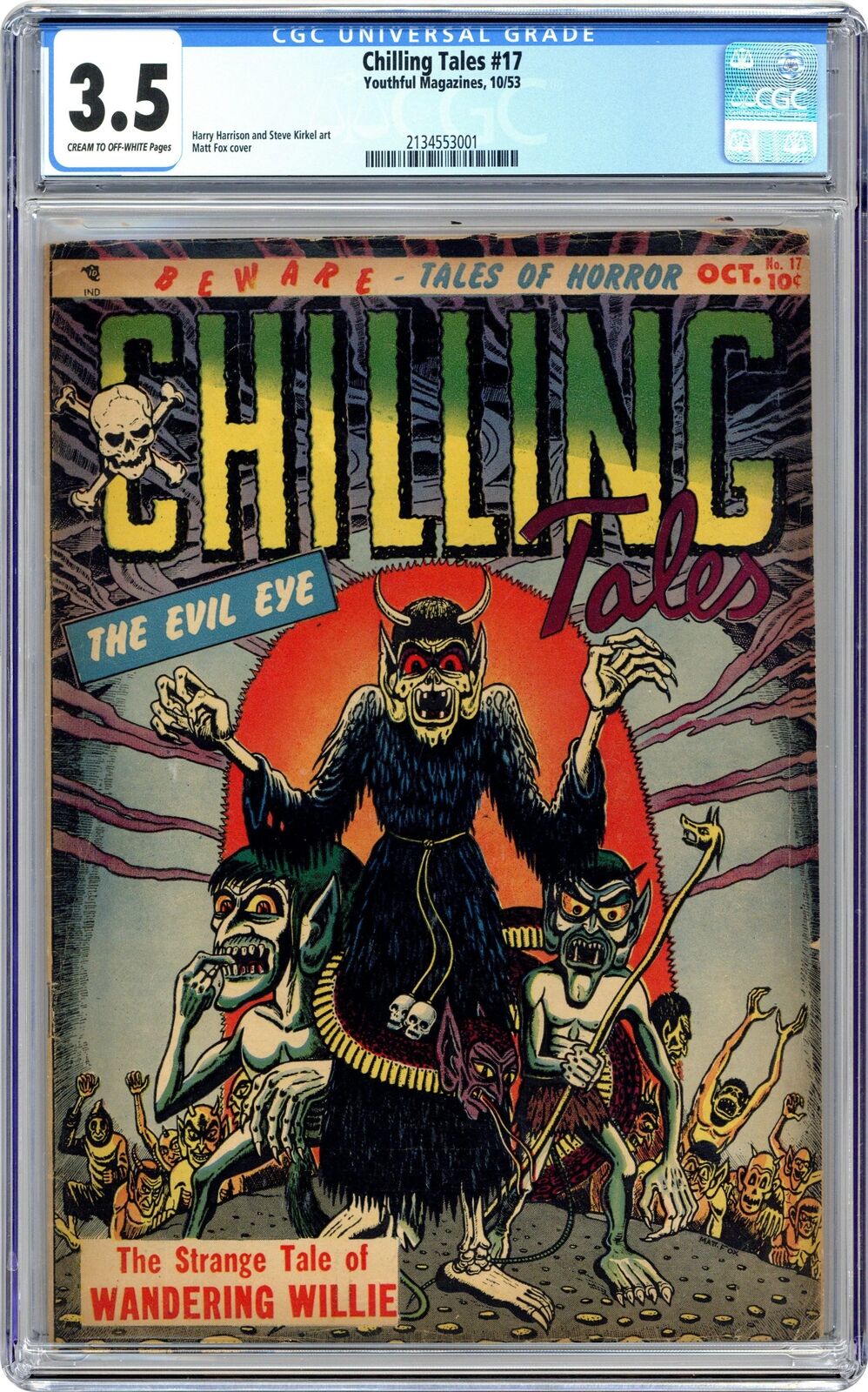 Chilling Tales #17 CGC 3.5 1953 2134553001