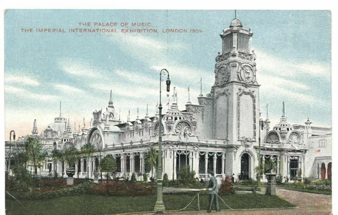 Postcard Palace of Music Imperial International Exhibition London England 1909
