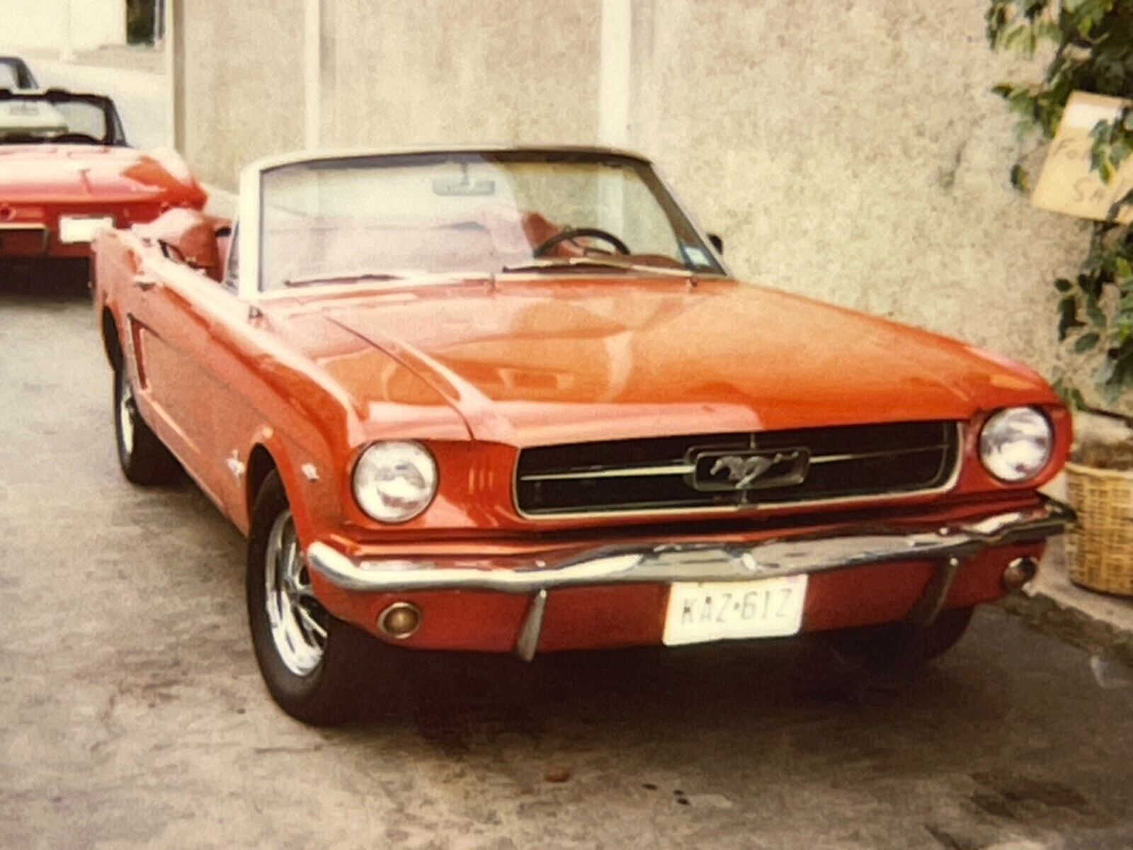 CCJ 2 Photographs From 1980-90's Polaroid Artistic Of A 1964 1/2 Ford Mustang