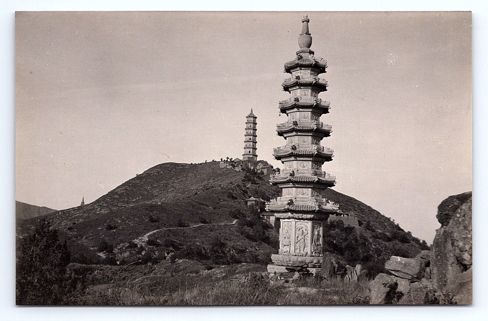 Postcard RPPC The Jade Stone Fountain Peking China