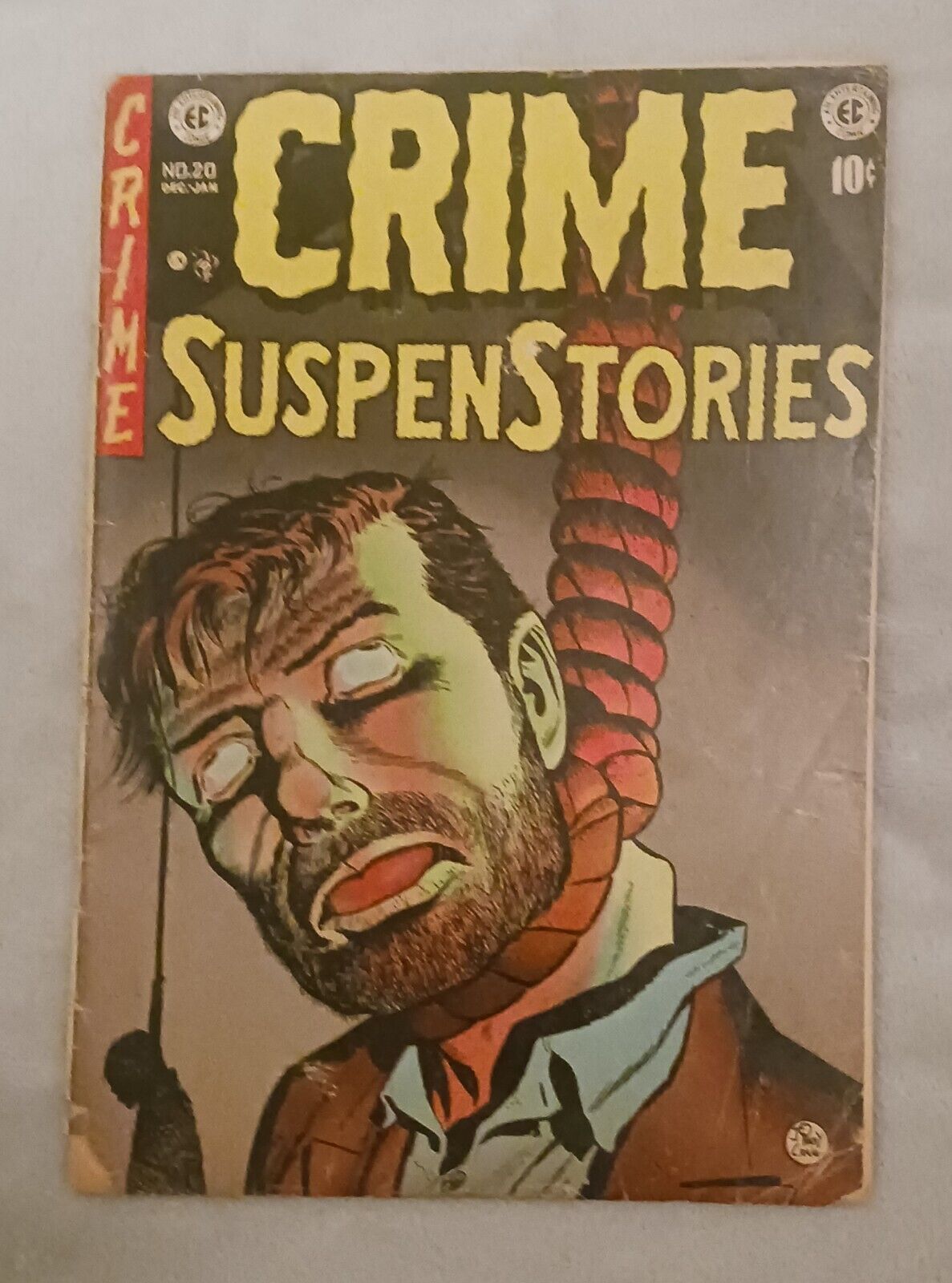 CRIME SUSPENSTORIES #20 GD/VG USED IN SOTI CLASSIC HANGING COVER ICONIC HORROR 