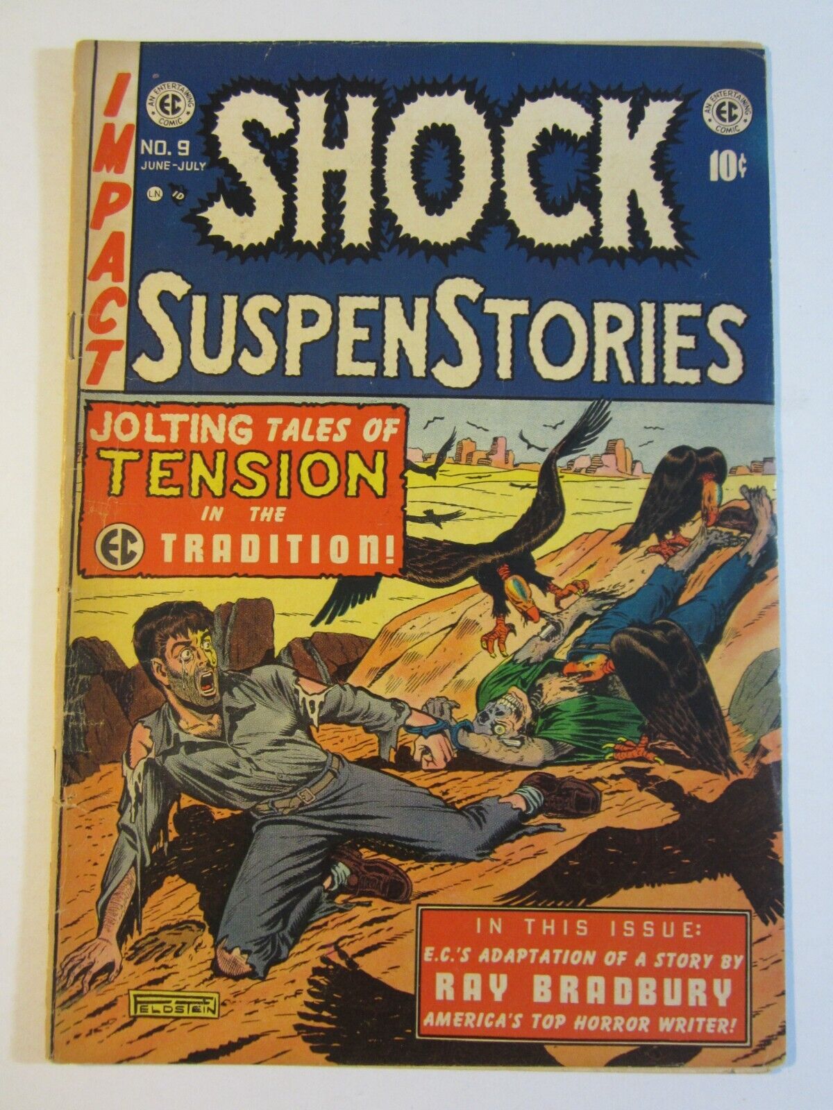 Shock Suspenstories #9 VG- (EC, 1953) Feldstein cover October Game by Bradbury