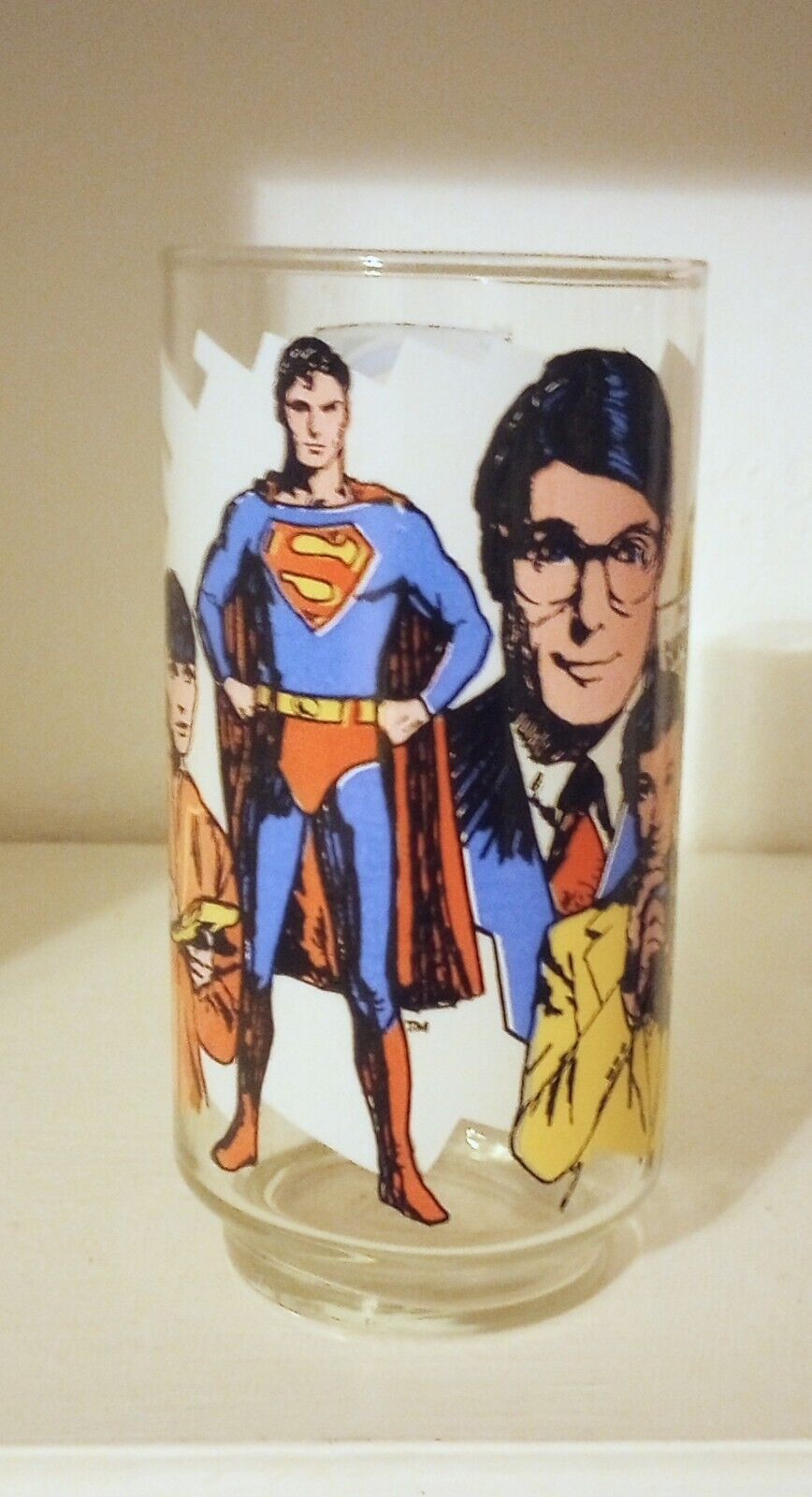 Vintage 1978 DC Comics SUPERMAN Superhero Pepsi Drinking Glass