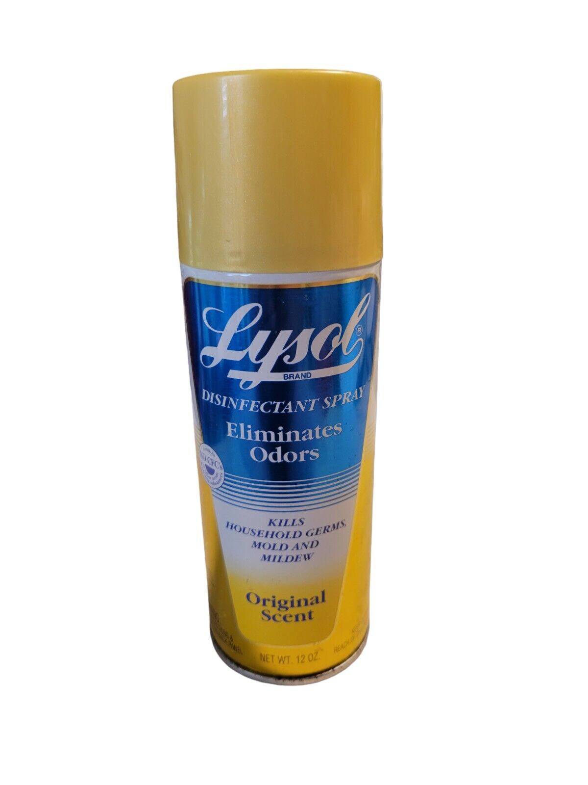 Vintage Lysol Gold Regular Scent Spray EMPTY Can Prop 12 OZ Advertising