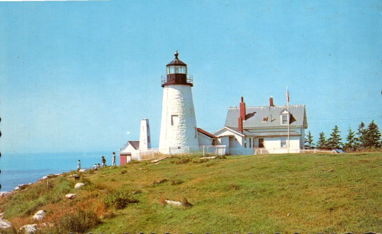 Postcard,  The Lighthouse of Pemaquid Point, Maine
