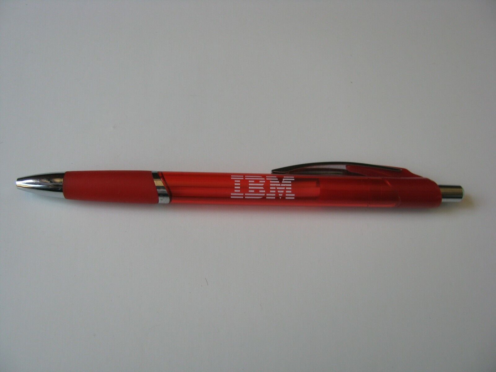 IBM International Business Machines Logo Red Ad Advertising Promo Ballpoint Pen