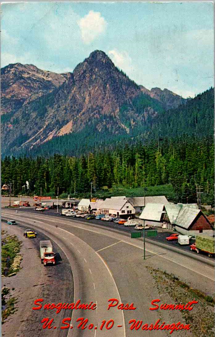 Washington - The Snoqualmie Pass Summit on U.S. 10 - in 1960