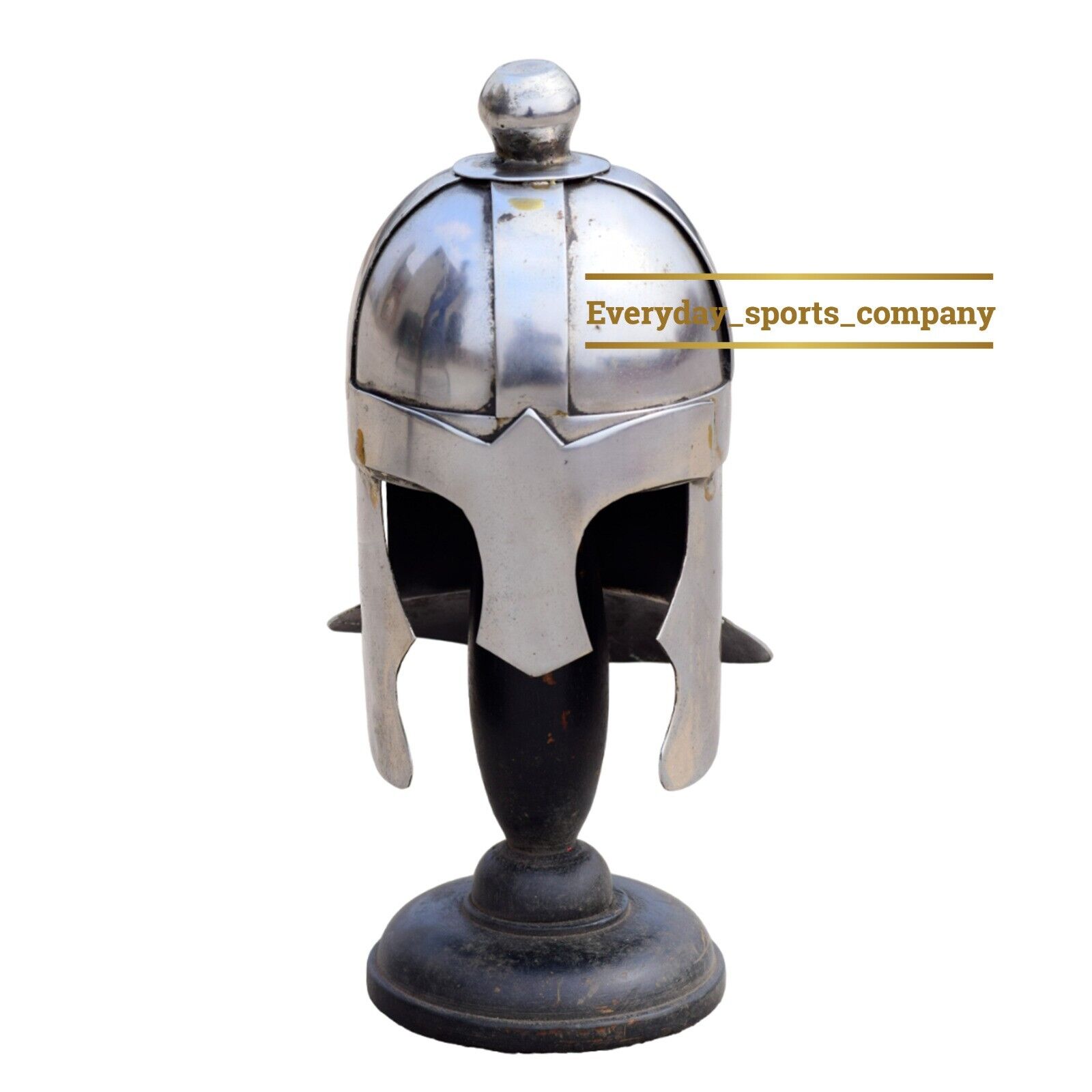Medieval Anglo-Saxon Mini helmet Wearable Helmet With wooden Stand IMA-MH-004