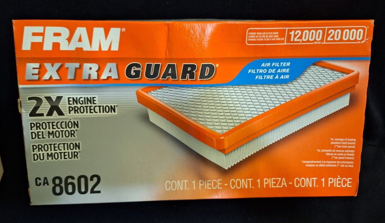 FRAM EXTRA GUARD CA8602 Air Filter 2x Engine Protection more horse power + Acc.