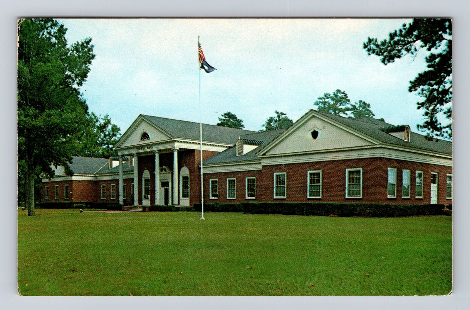 Florence SC-South Carolina, Stokes Hall, University, Vintage c1964 Postcard
