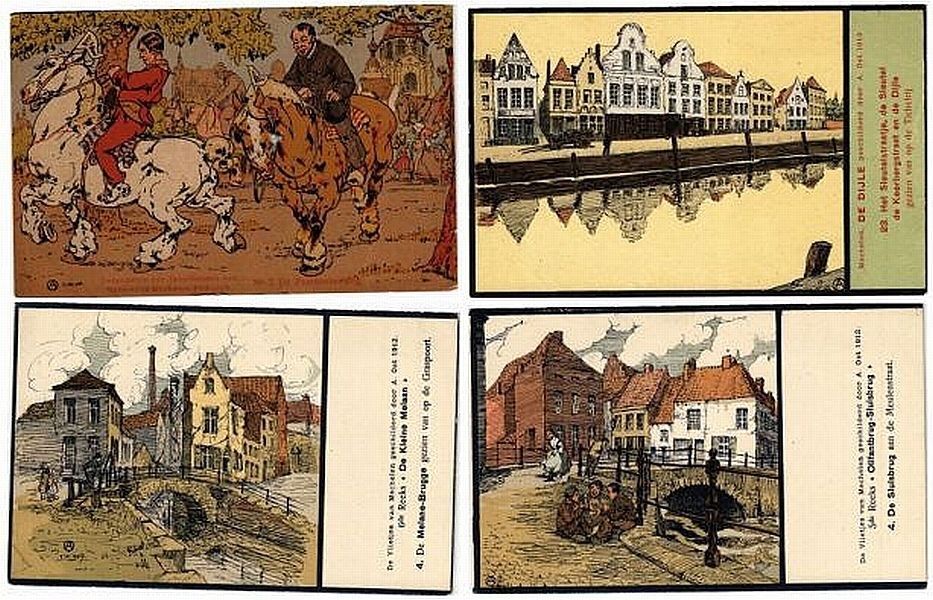 A. OST 27 ARTIST SIGNED Vintage Postcards (L5545)