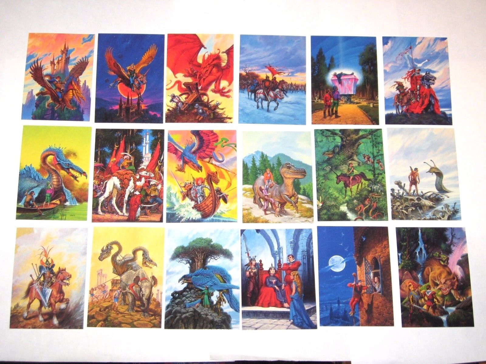 1994 DARRELL K SWEET FANTASY ART 90 BASE CARD SET FPG KNIGHTS DRAGONS GOT MAGIC
