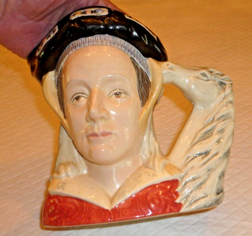 ROYAL DOULTON LARGE CHARACTER JUG ANNE OF CLEVES, D6653