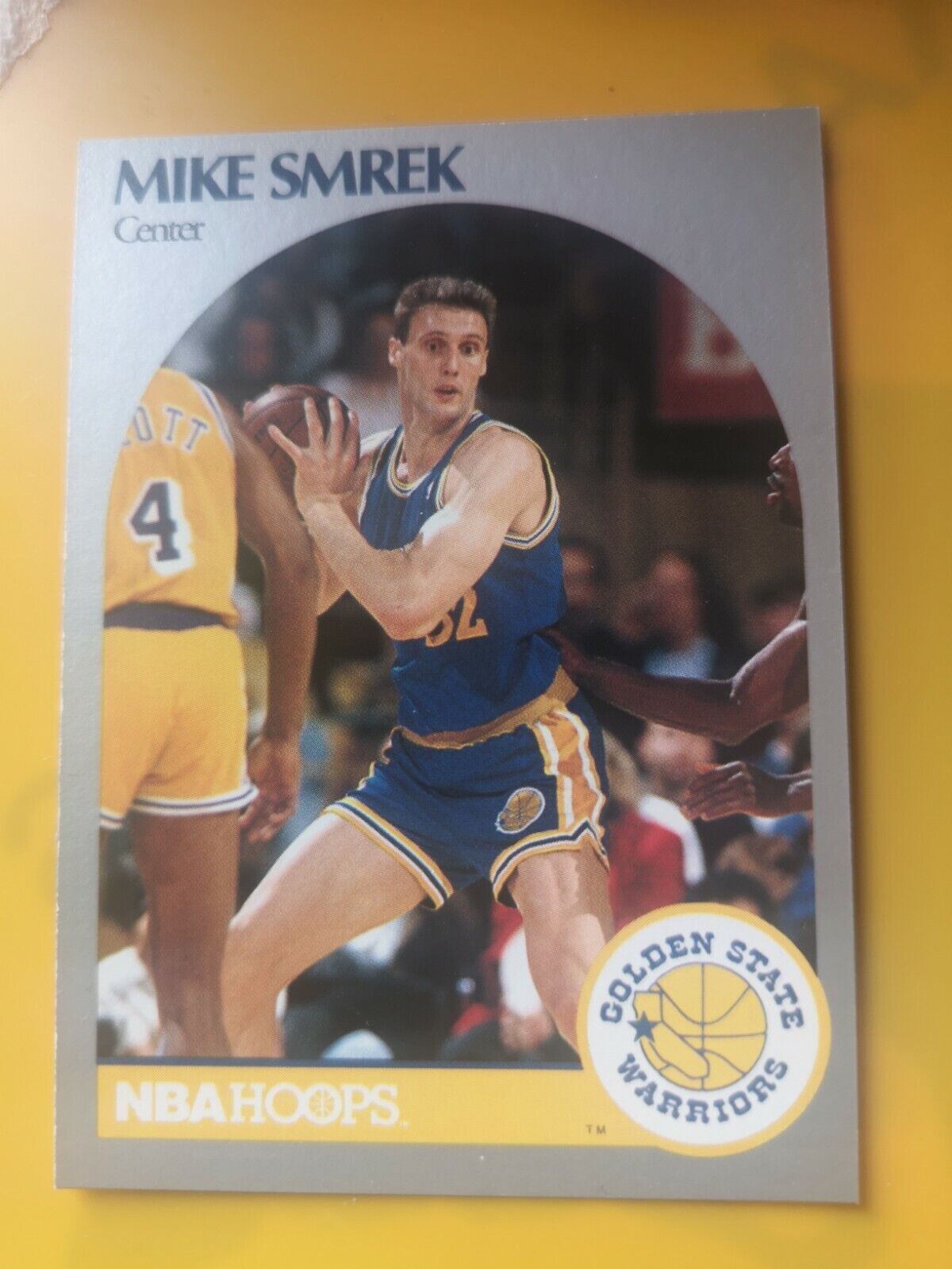 1990 1991 Golden State Warriors #119 Mike Smrek NBA Hoops Collection Card