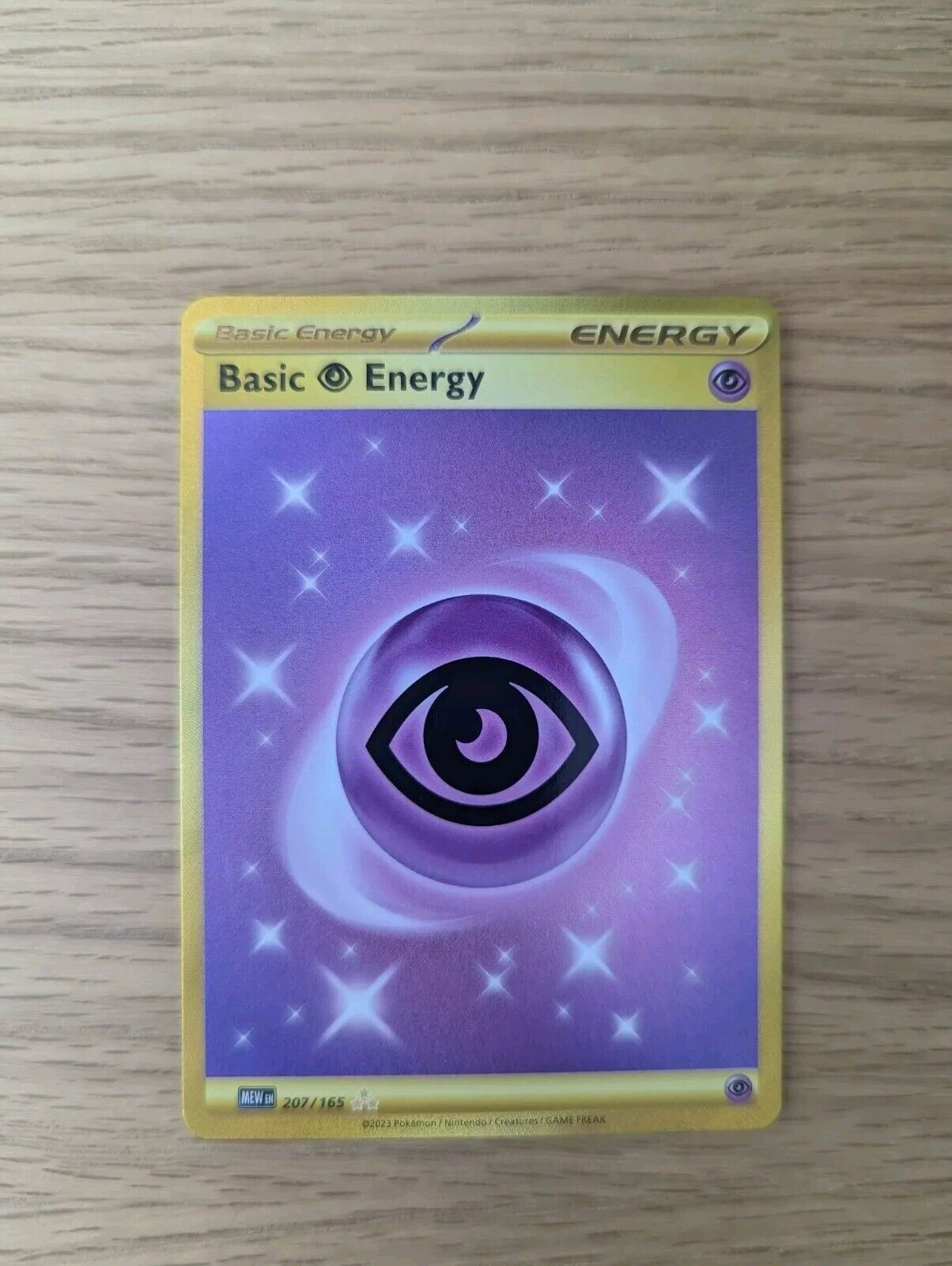 Pokémon TCG Basic Psychic Energy Scarlet & Violet - 151 207/165 Holo Hyper Rare