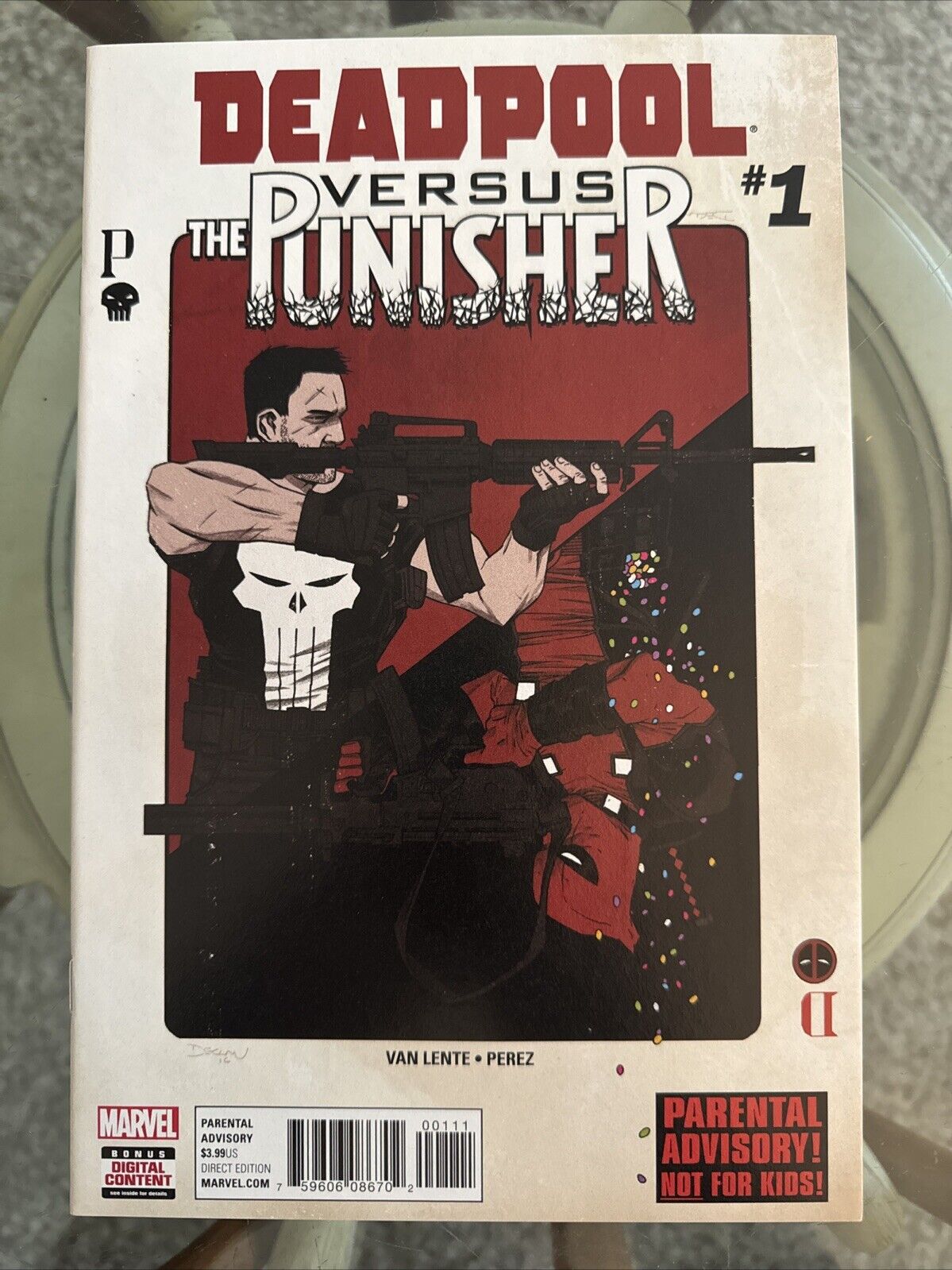 Deadpool Versus The Punisher Comic Book Issue #1 Direct Edition Marvel 2017