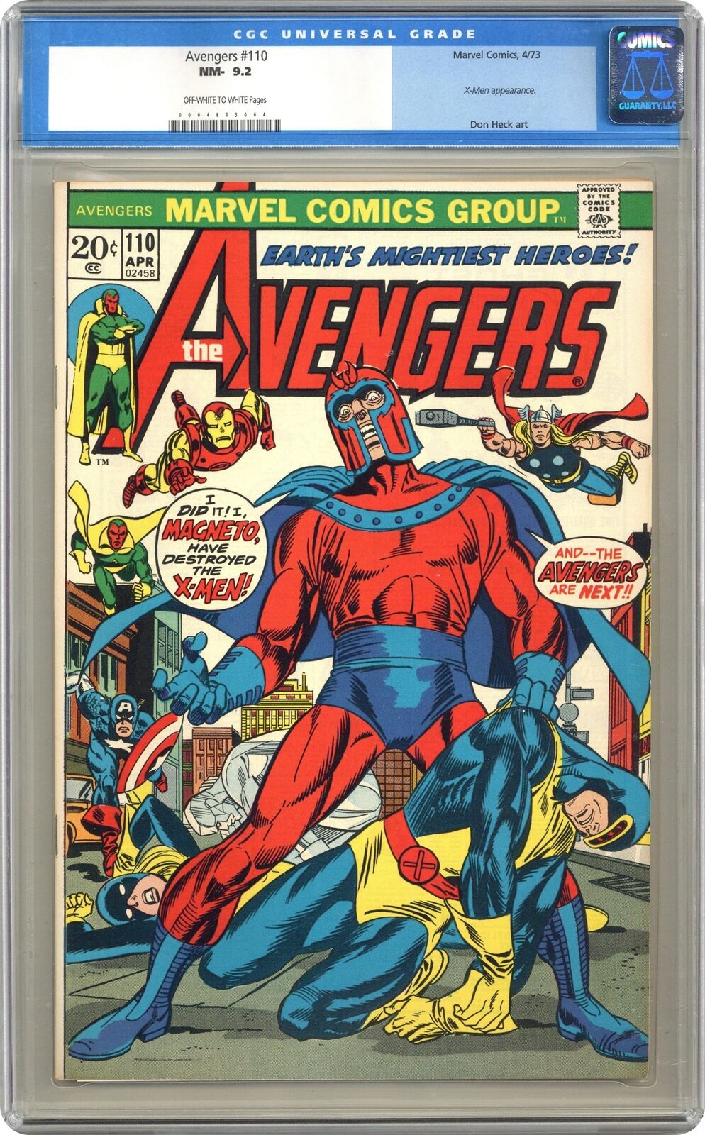 Avengers #110 CGC 9.2 1973 0004803004