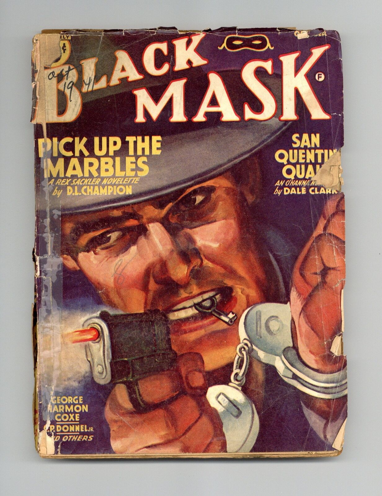 Black Mask Black Mask Detective Pulp Oct 1941 Vol. 24 #6 PR