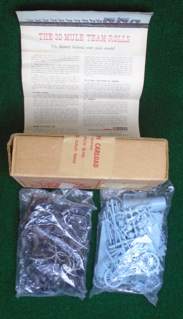 \'20 Mule Team Rolls\' Scale Model Kit New Open Box Sealed Contents -Ving (50000)