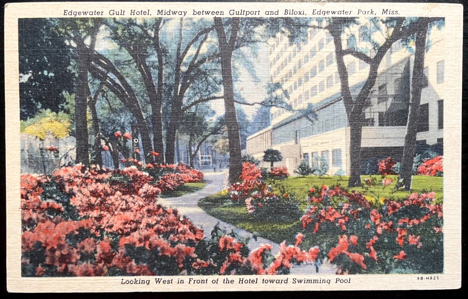 Vintage Postcard 1949 Edgewater Gulf Hotel, Edgewater Park, Mississippi