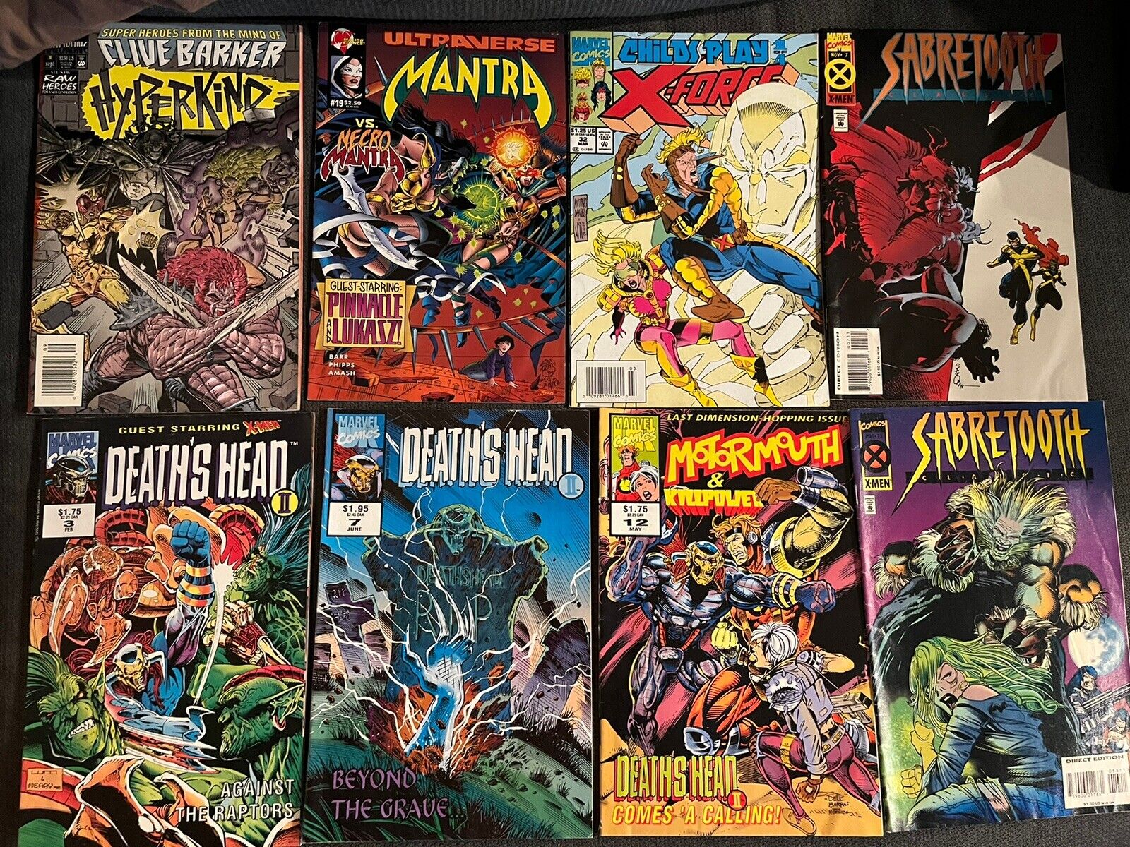 Lot Of 42 Old Comic Books, 1980s-90s, Spider-Man, X-Men, Robin, X-Force, More