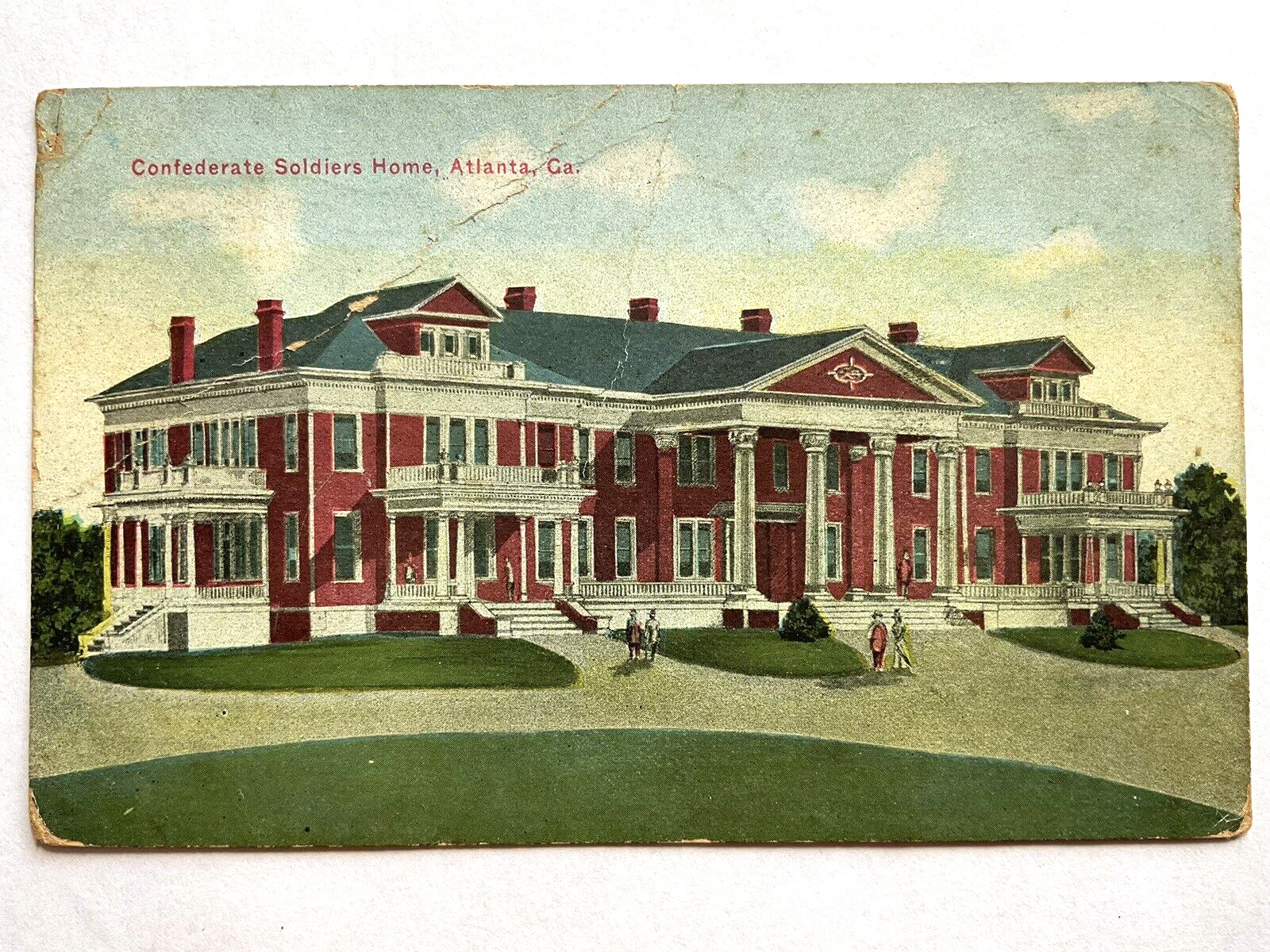 Atlanta, Georgia Postcard Confederate Soldiers Home, 1910 Adairsville, Georgia