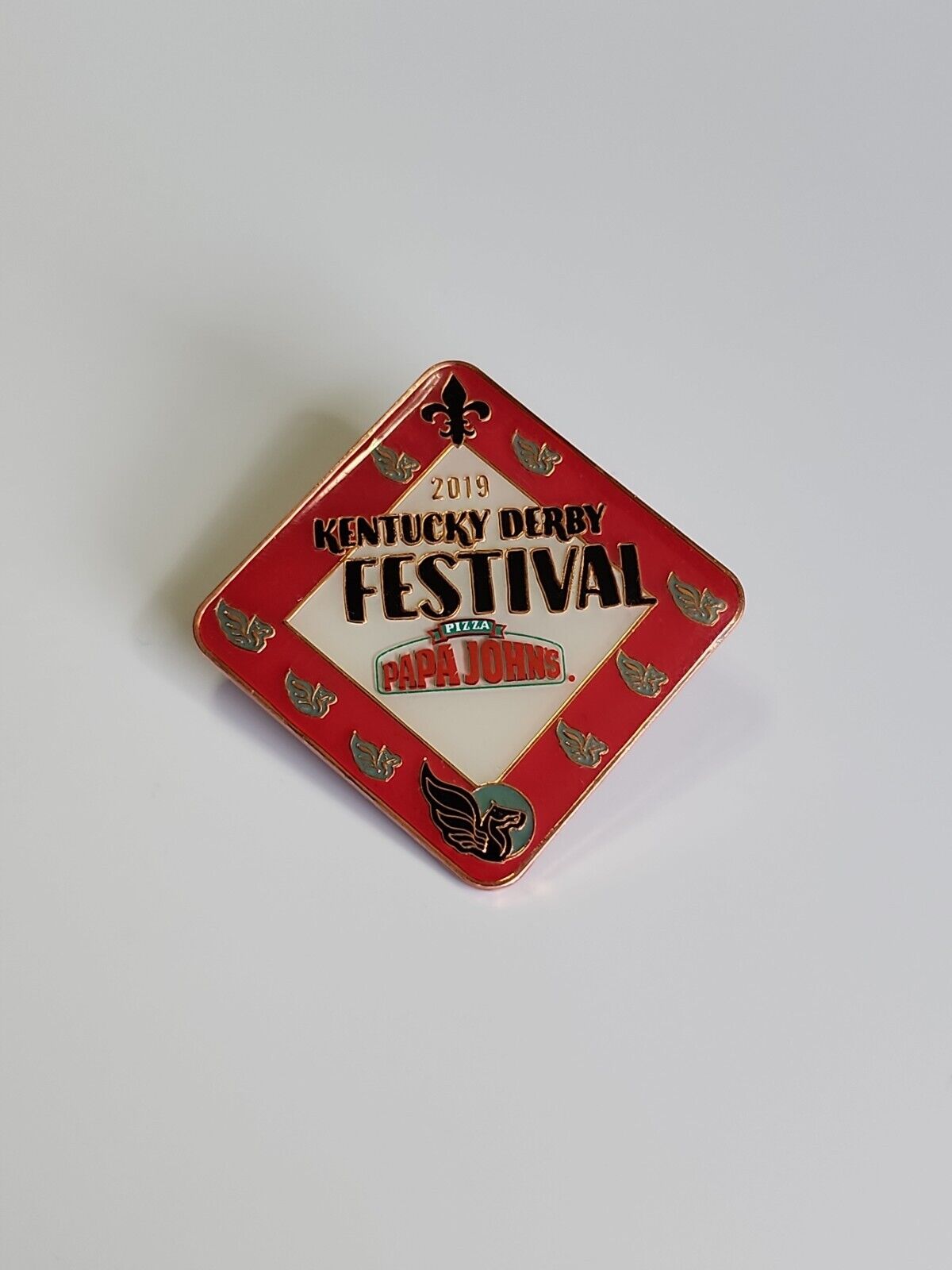 2019 Kentucky Derby Festival Souvenir Pin 145th Papa John's Pizza