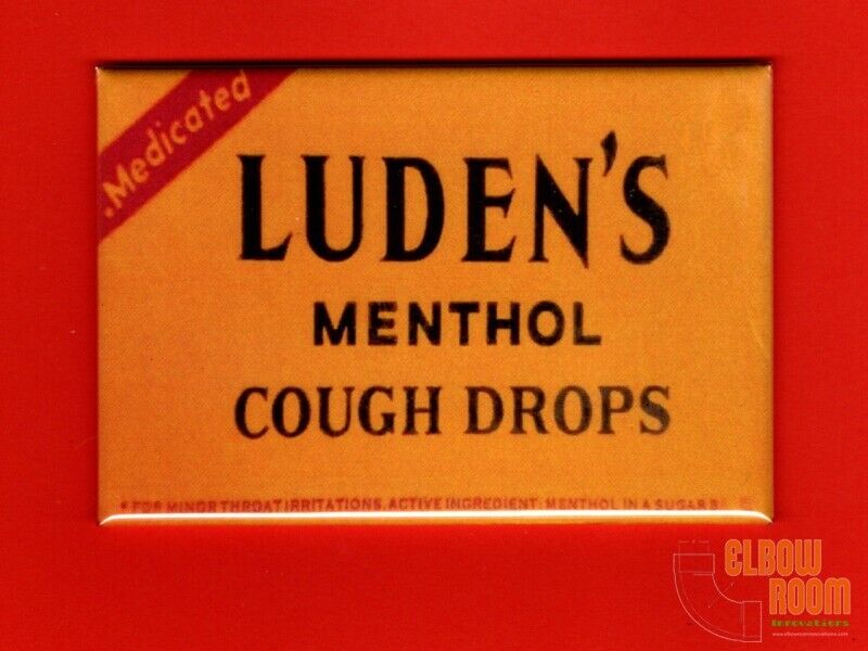 Vintage Ludens Menthol cough drops box art 2x3\