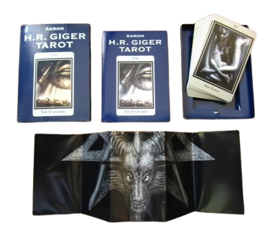 AKRON H.R. Giger Tarot Set With Cards Biomechanics Surrealistic Art Alien Design