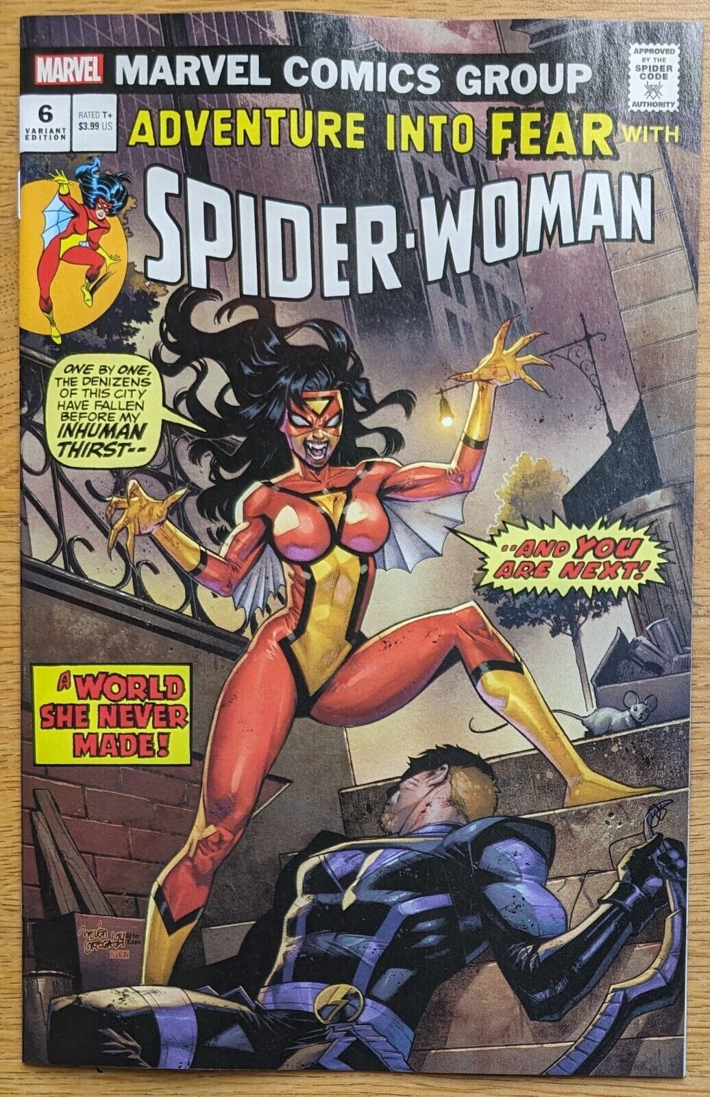 SPIDER-WOMAN #6 BELEN ORTEGA VAMPIRE VARIANT (2024)