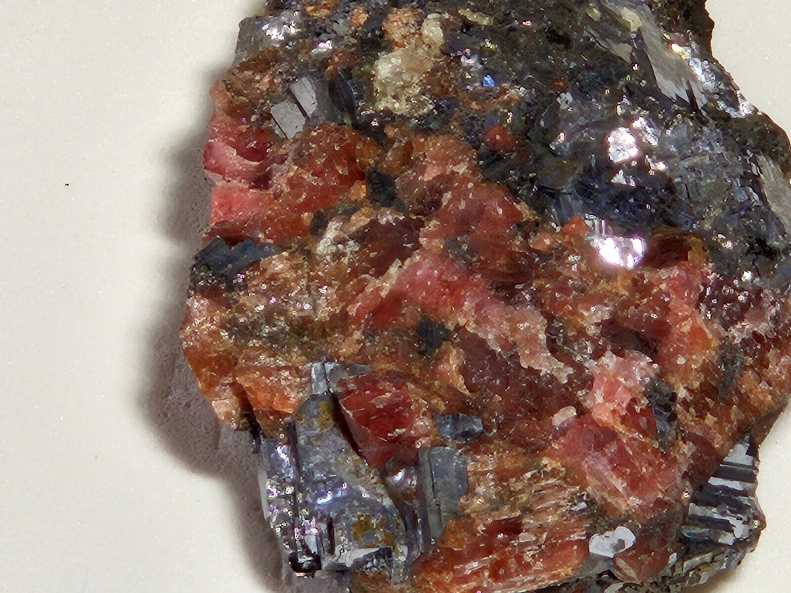 Rhodonite With Galena Boken Hill NSW Australia  Mineral Specimen
