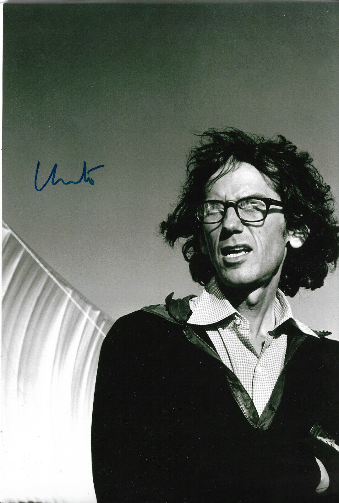 Christo artist signed 8x12 inch photo autograph