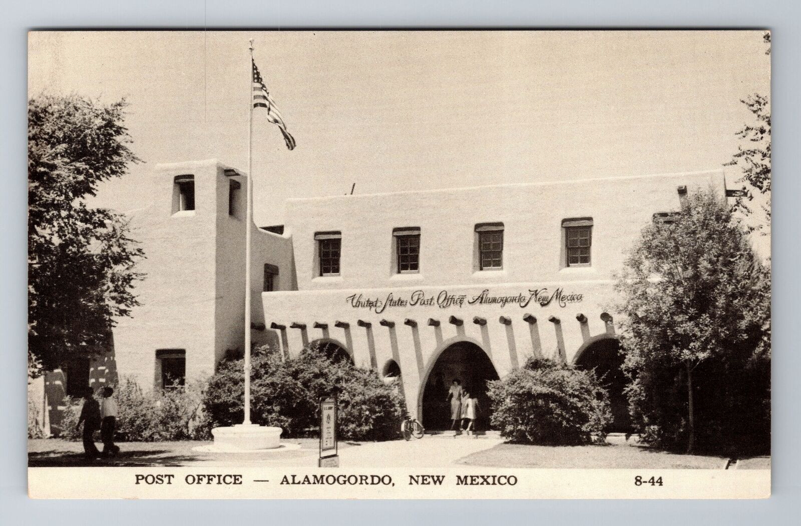 Alamogordo NM-New Mexico, United States Post Office, Antique Vintage Postcard