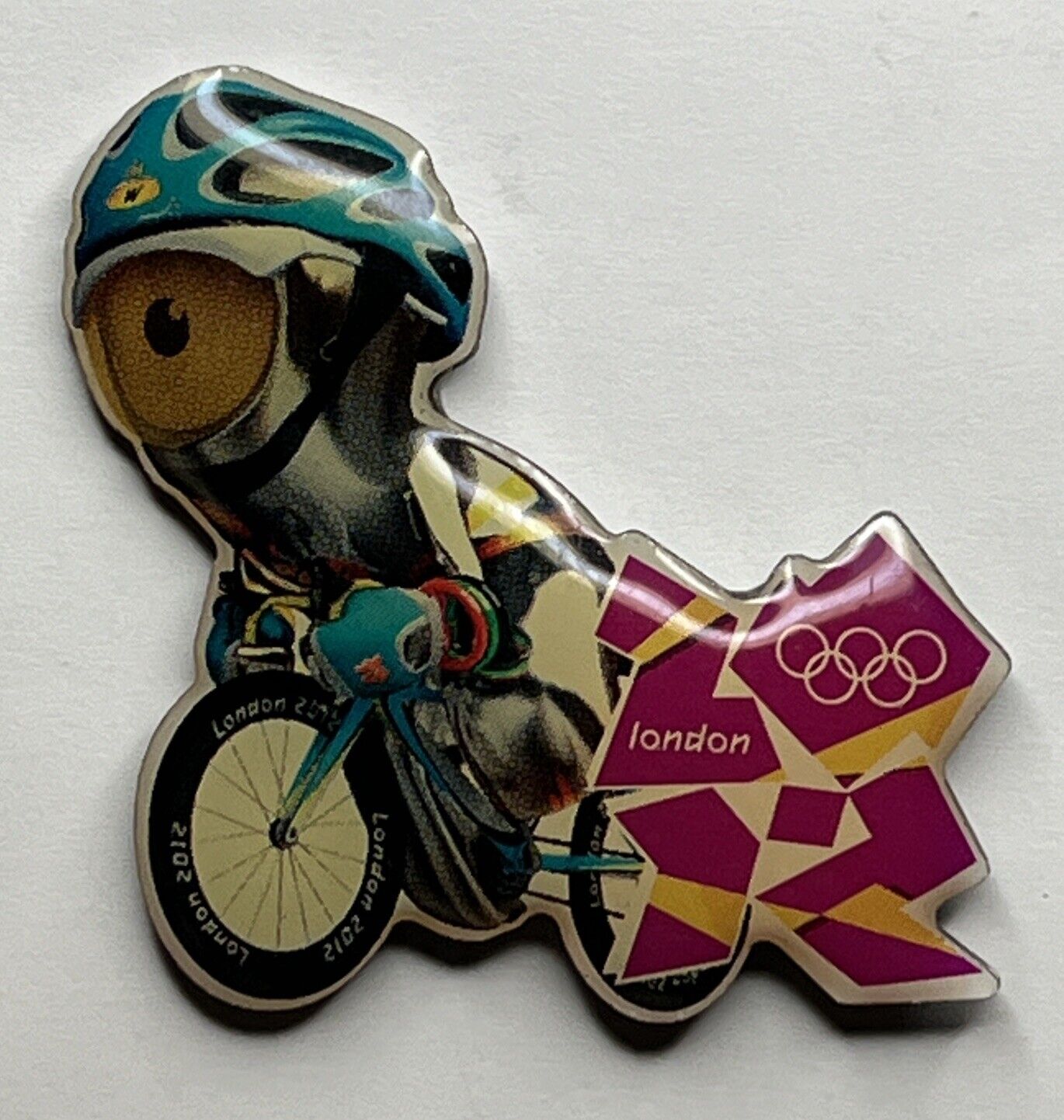 Cycling Olympic Pin  ~ 2012 London Summer Games ~ Mascot Wenlock