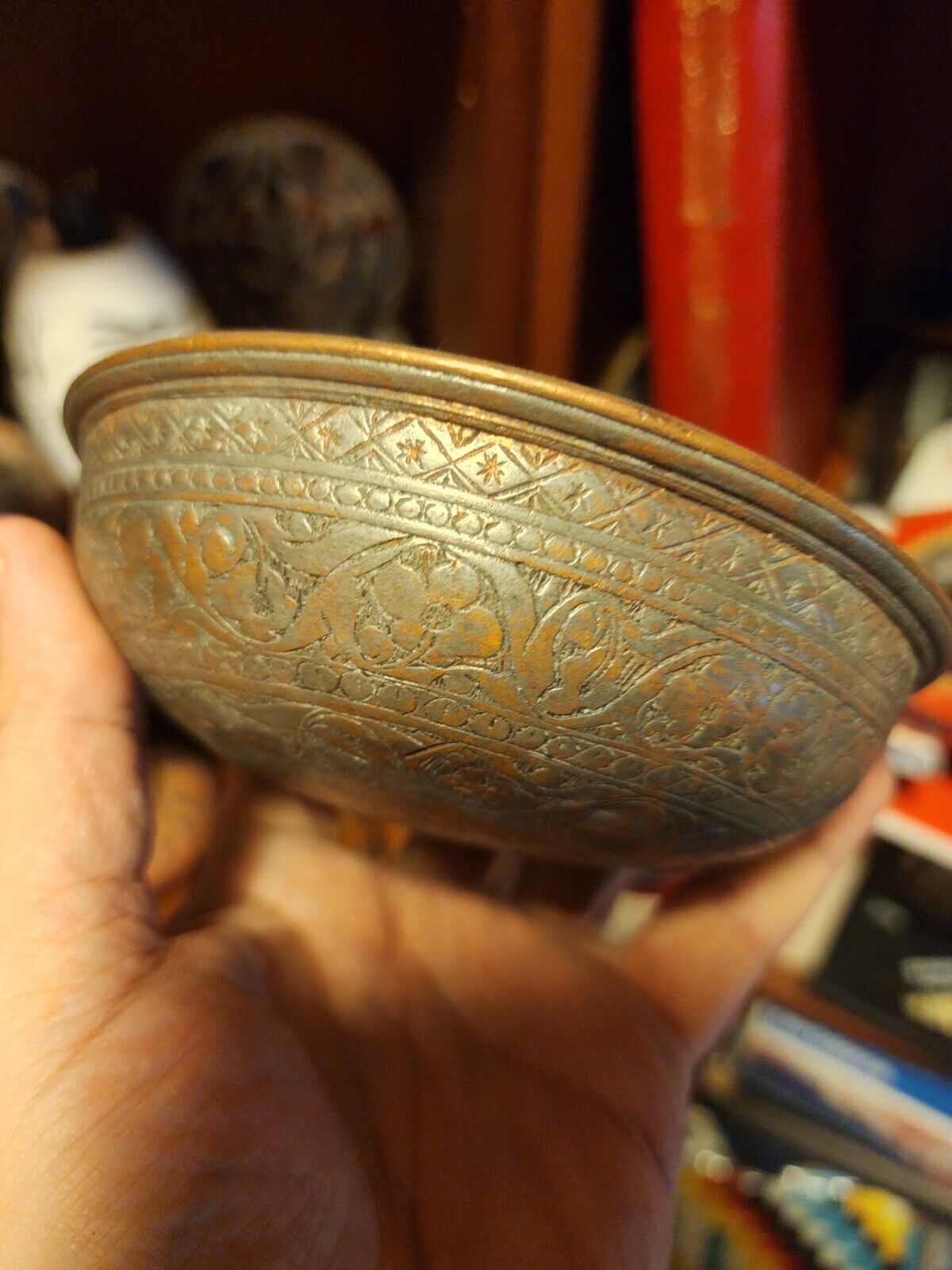 Antique, Caucasian, Safavid copper vessel