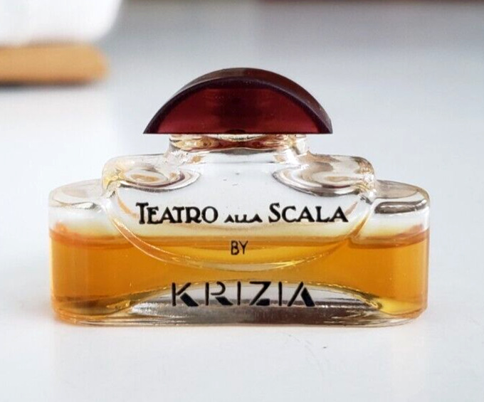 Vintage Teatro Alla Scala by Krizia Miniature Perfume Bottle Half Full 1-1/8\