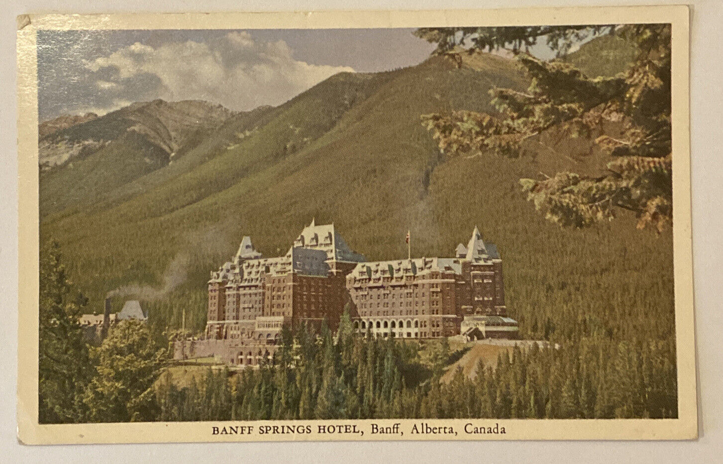Banff Springs Hotel, Banff, Alberta, Canada, Vintage Postcard