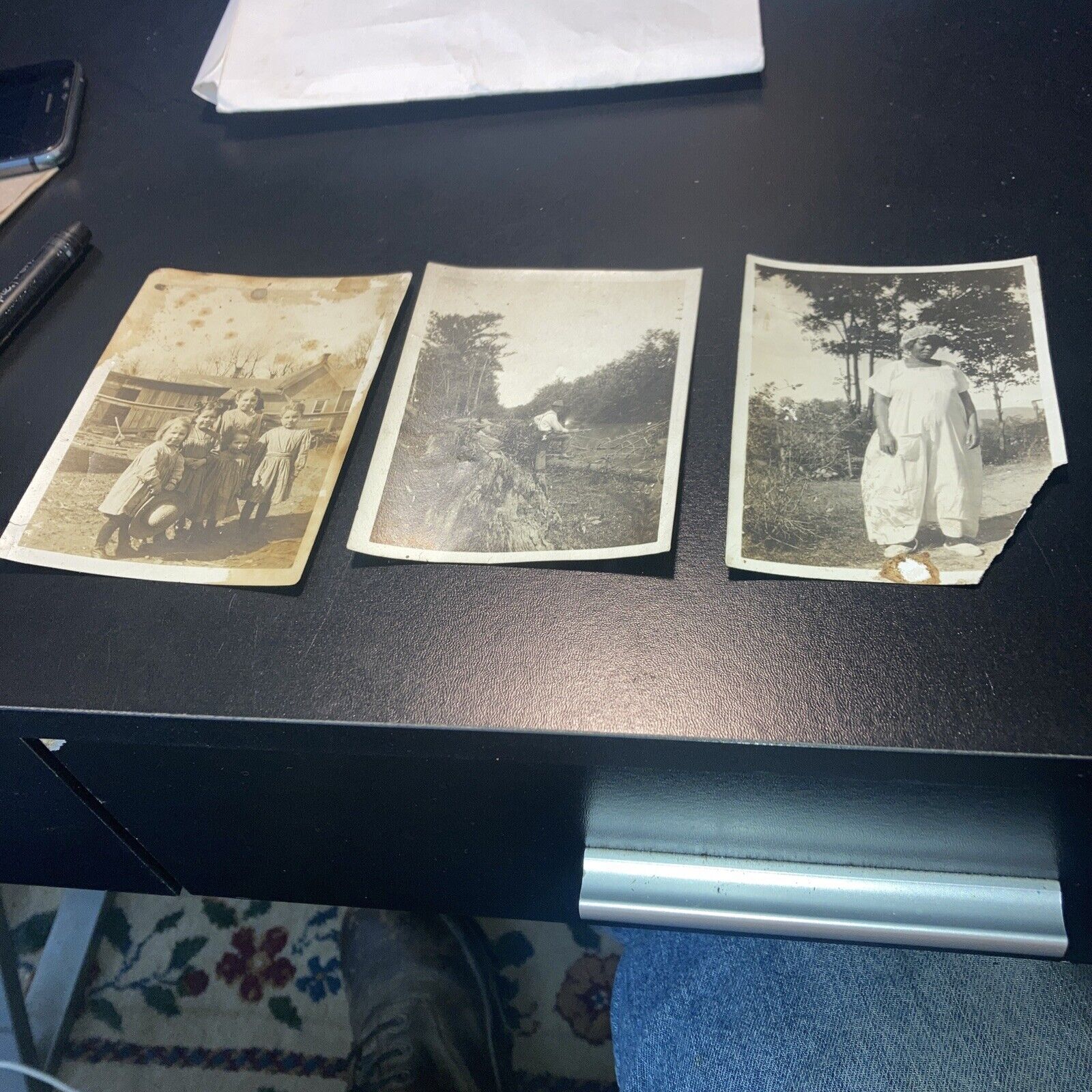 Three vintage photographs