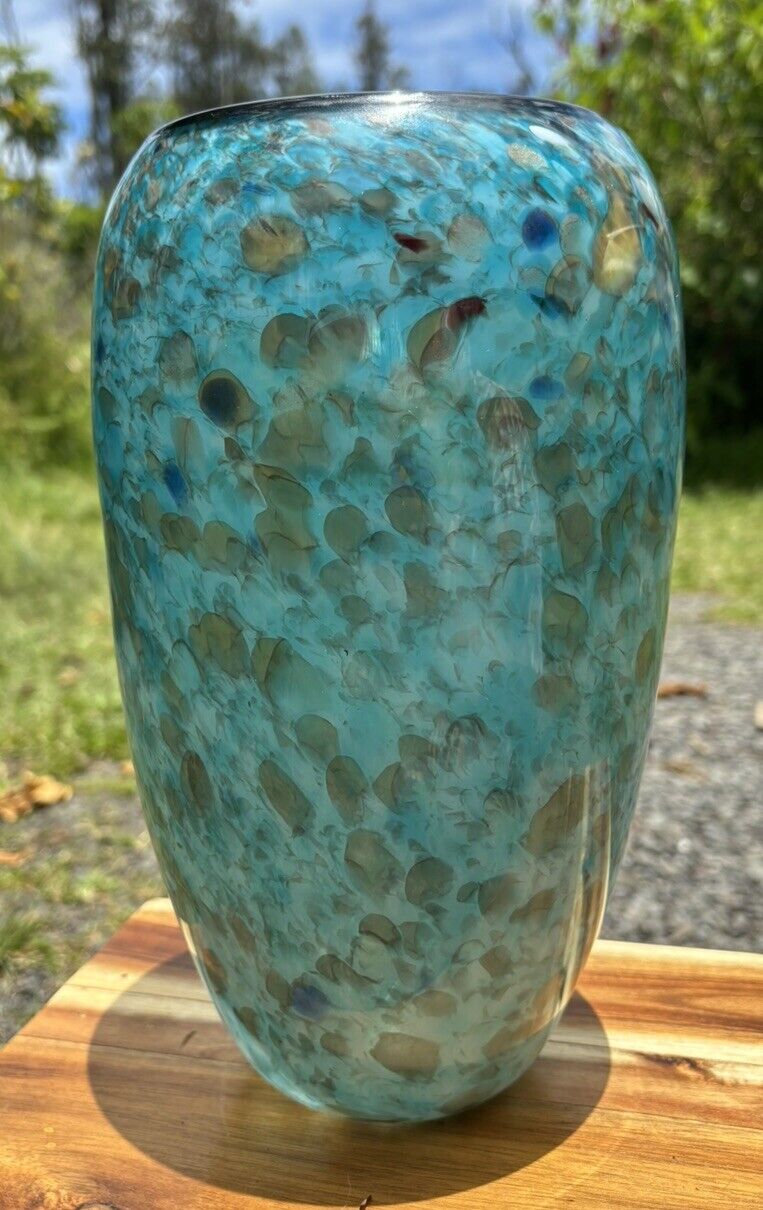 Dehanna Jones Handblown Art Glass  Vase signed dated 