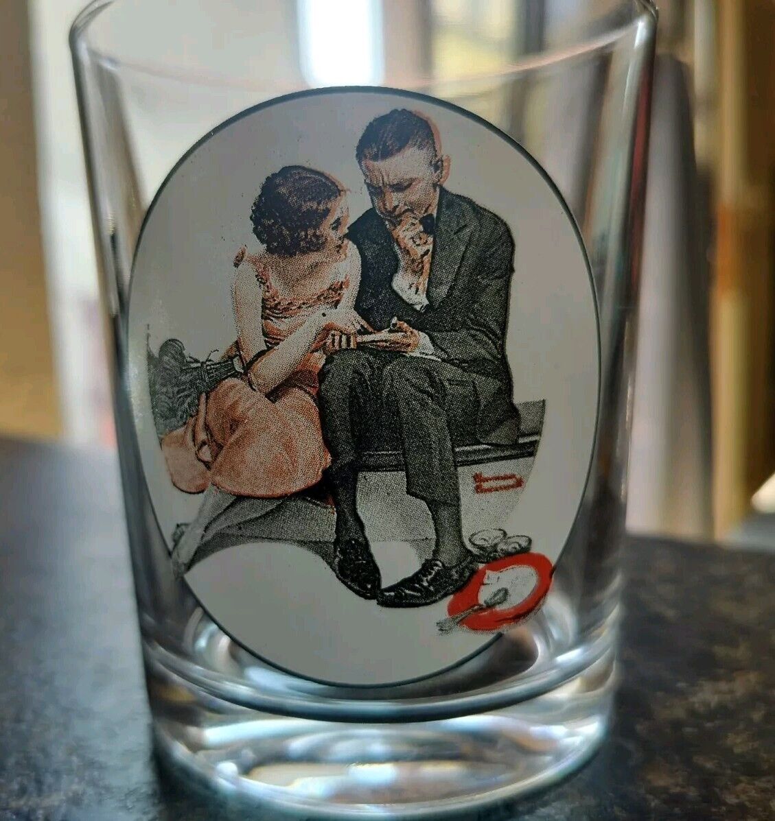 The Saturday Post Norman Rockwell Glassware Collection A Night On The Town