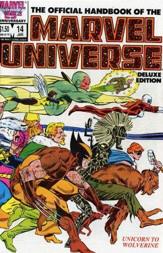 ESSENTIAL OFFICIAL HANDBOOK OF THE MARVEL UNIVERSE, VOL. By Mark Gruenwald VG