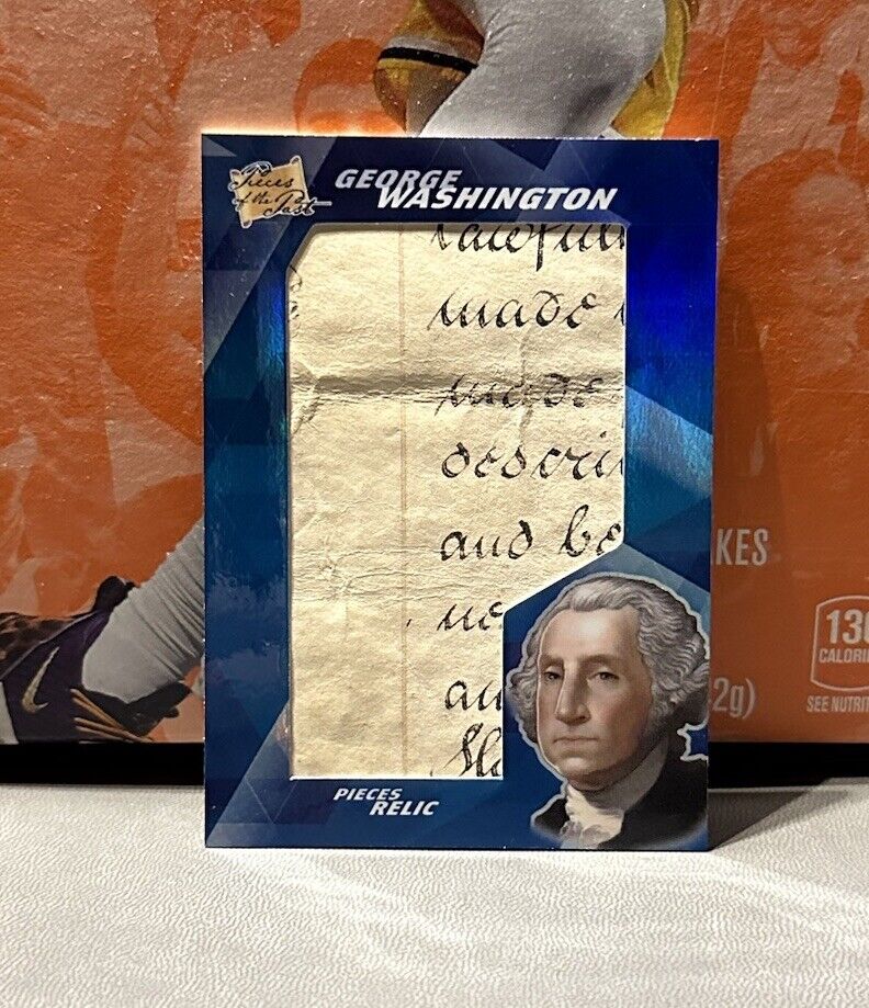2021 Pieces Of The Past George Washington Authentic Jumbo Handwritten Relic