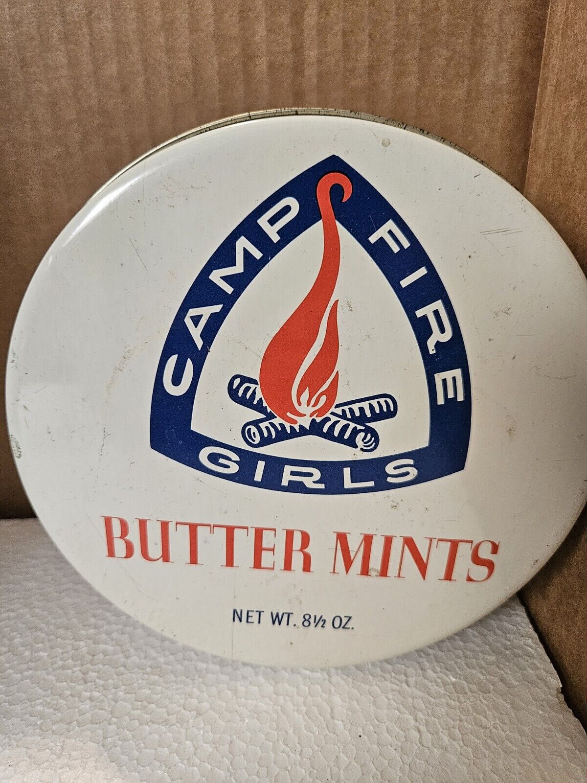 Vintage Early Campfire Girls Butter Mints Tin
