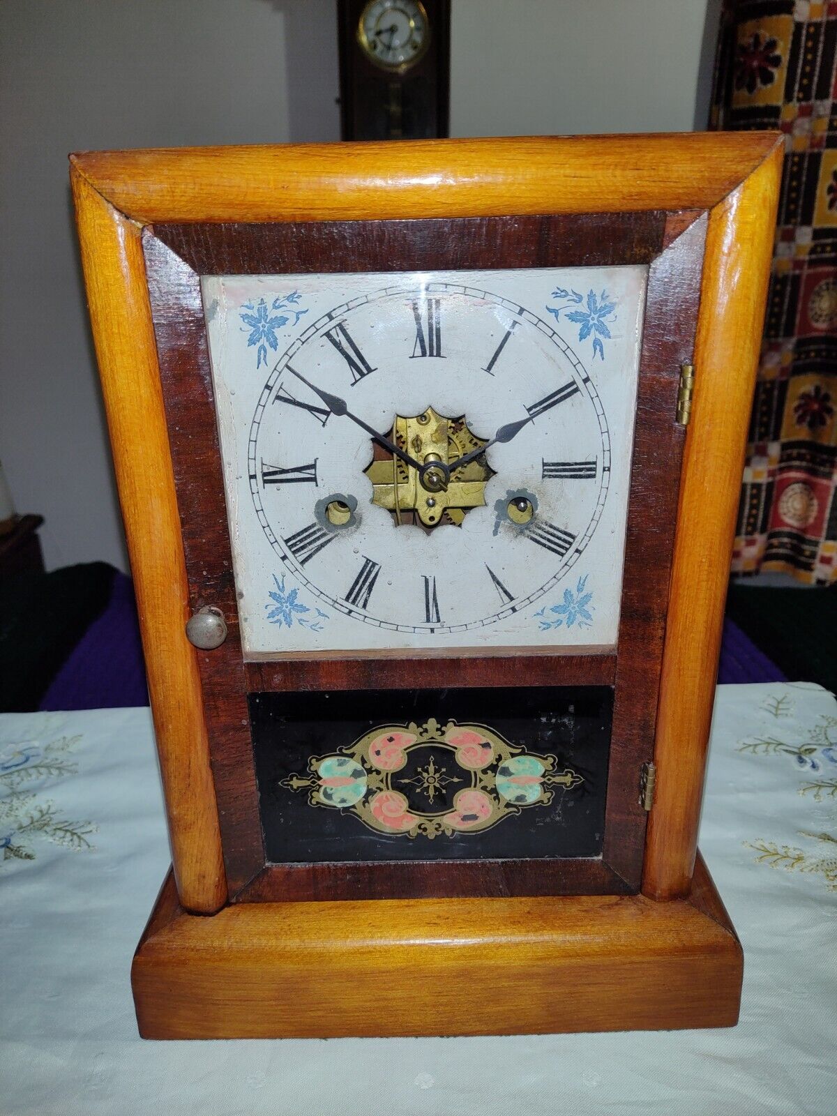Antique Jerome & Co. Mantel Clock - Original label, *Replaced Movt.,NO CHIME*