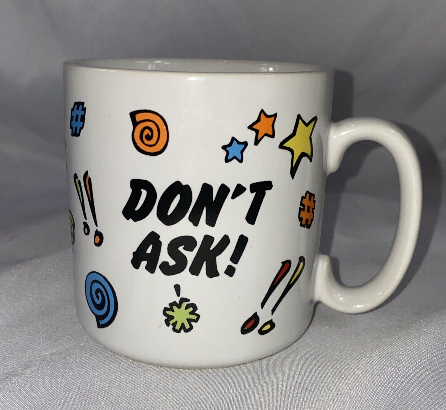 Vintage 1984 “Don’t Ask” American Greetings Designers Collection Stoneware