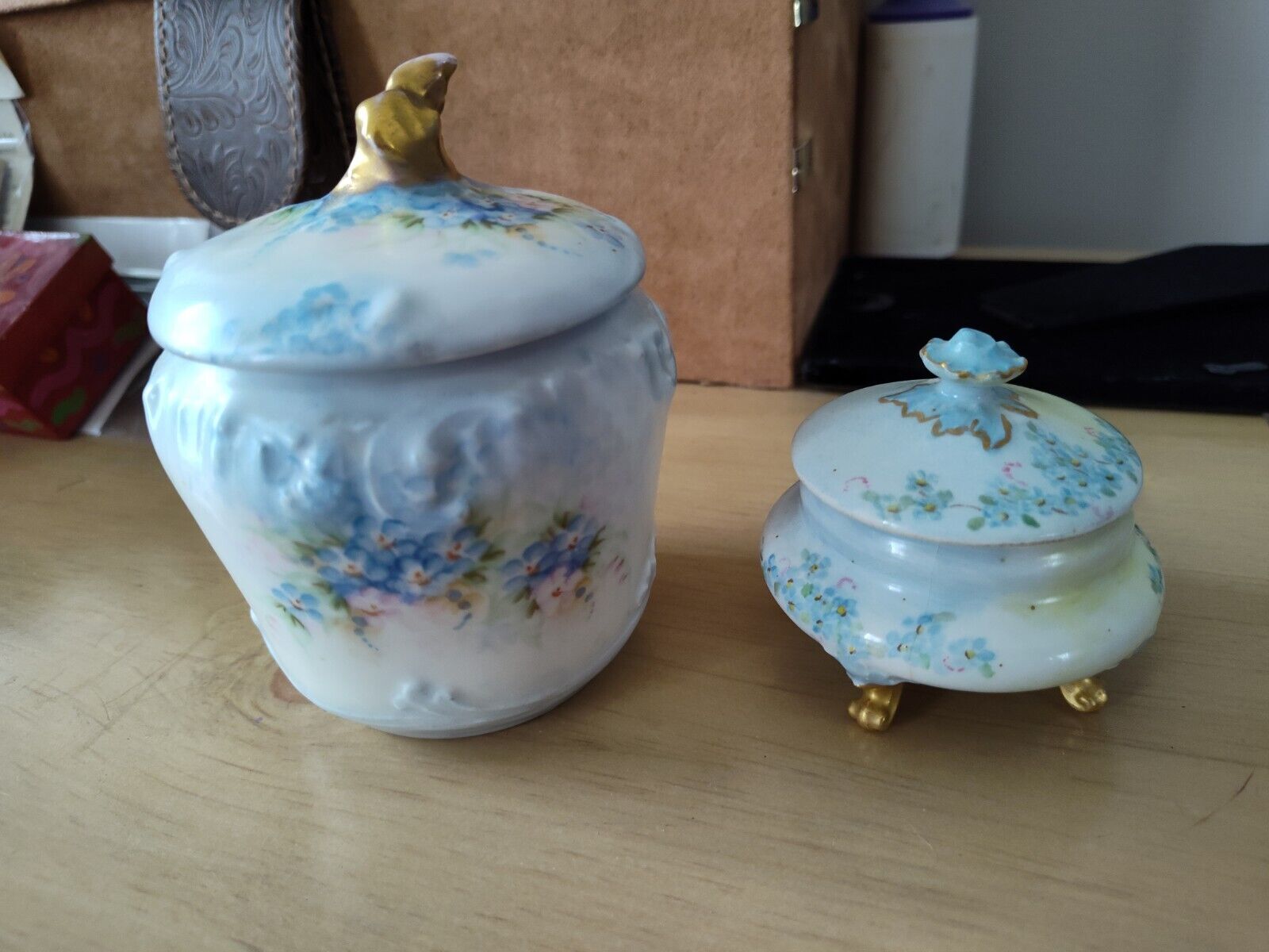 Limoges Boxes Set of 2 - French - Hand painted